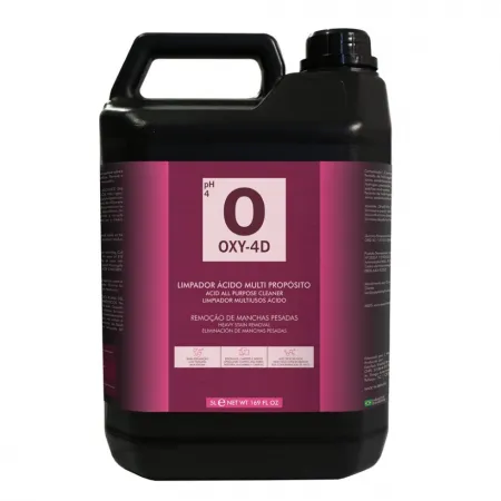 oxy 4d tira manchas concentrado com peróxido de hidrogênio easytech (5 litros) diluição: até 1:50