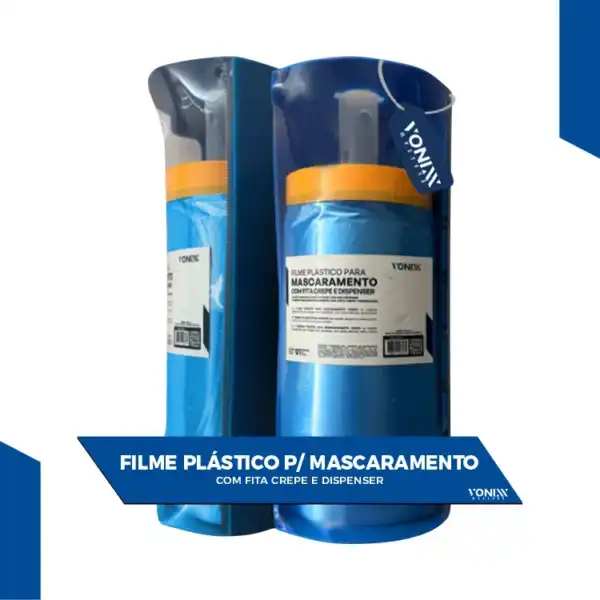 filme plÁstico para mascaramento com fita crepe vonixx