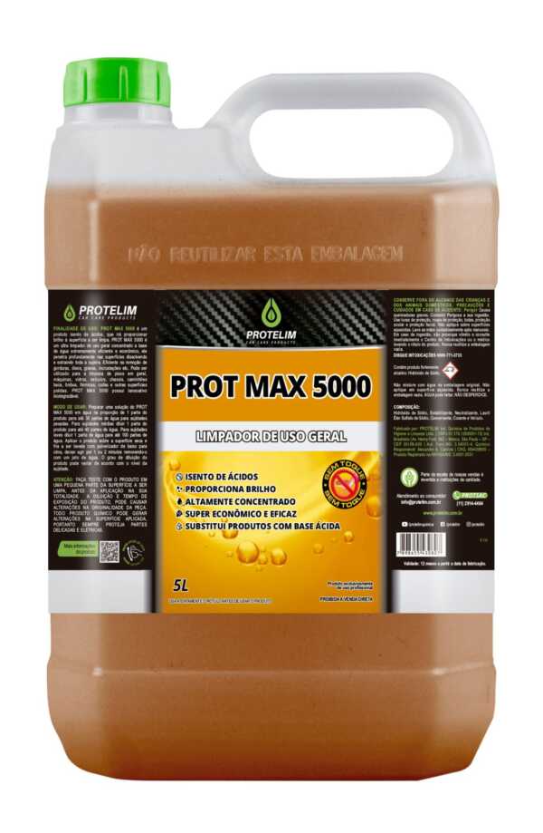 prot max 5000 – ultra limpador lavagem sem toque 5litros