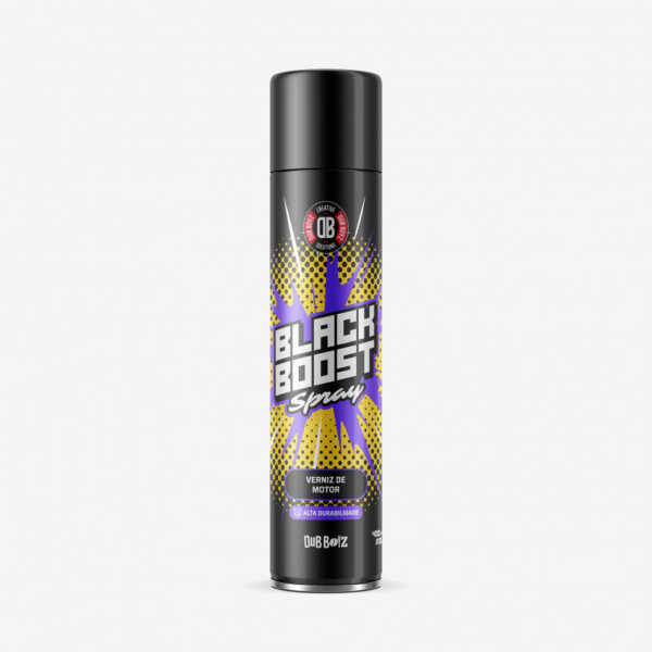 verniz para motor 400 ml black boost spray dub boyz